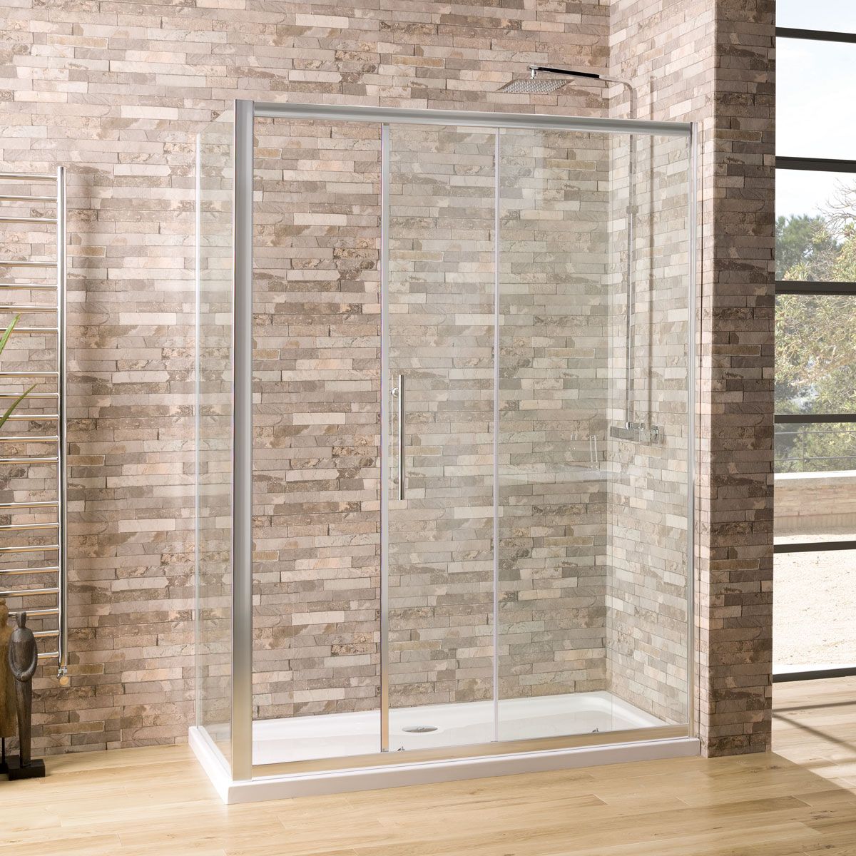 Coral 6mm Sliding Shower Enclosure 1200 X 700mm