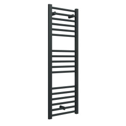 Straight Heated Towel Rail Anthracite 400 x 1200mm 